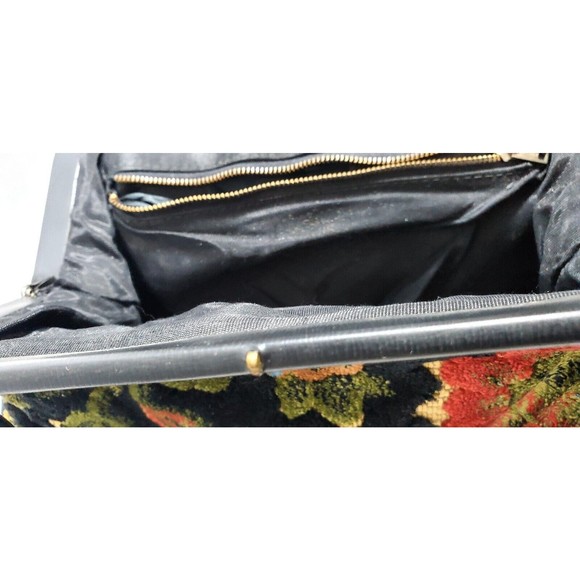 Tapestry Purse Unmarked Floral Design - Picture 6 of 16